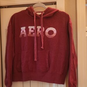 Aeropostale Maroon Hoodie Sweater